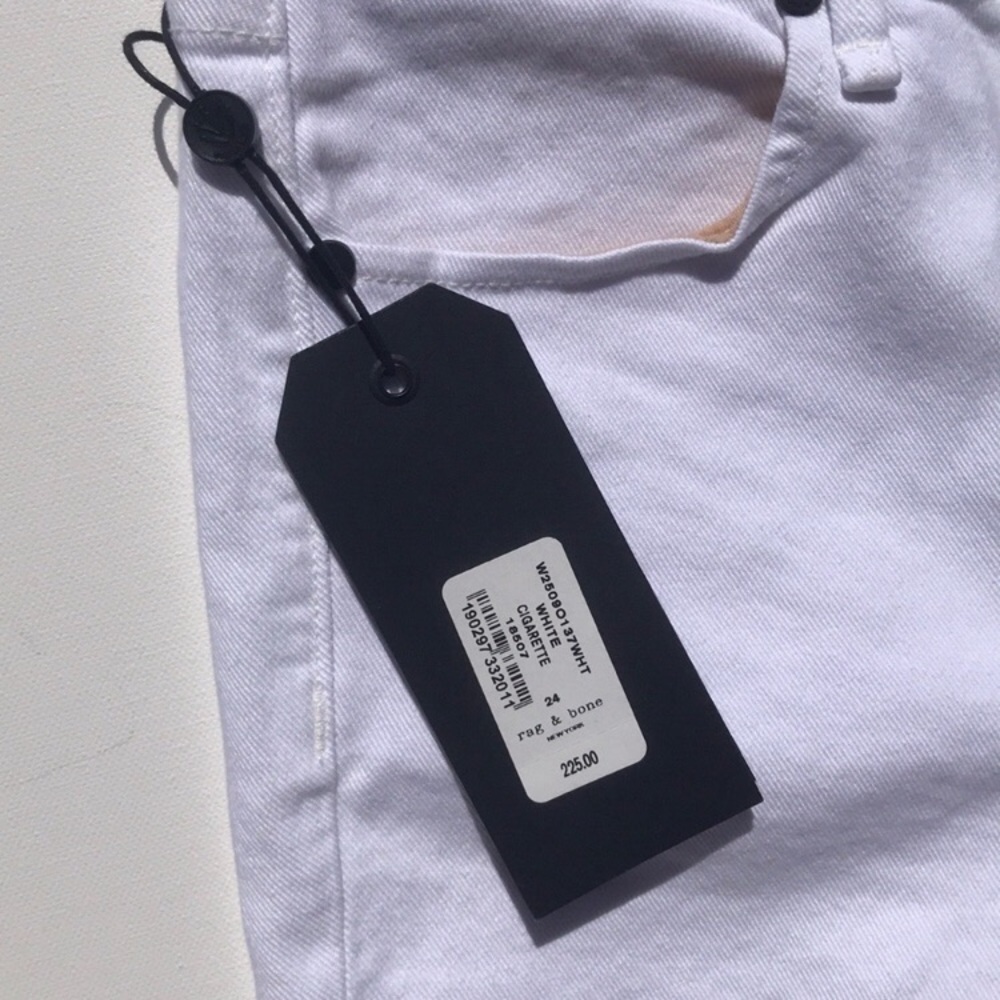 Rag & Bone White Cigarette Jean 24 - Picture 5 of 8